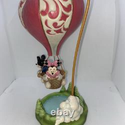 Enesco Jim Shore Disney Traditions Mickey et Minnie Ballon en forme de cœur 6011916 NIB