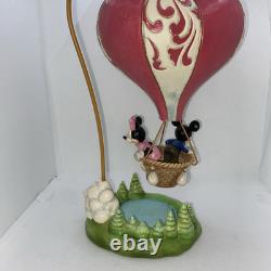 Enesco Jim Shore Disney Traditions Mickey et Minnie Ballon en forme de cœur 6011916 NIB