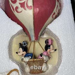 Enesco Jim Shore Disney Traditions Mickey et Minnie Ballon en forme de cœur 6011916 NIB
