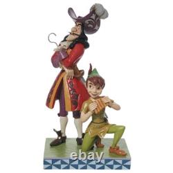 Enesco Jim Shore Disney Traditions Quotidien Peter Pan et Hook Bien contre Mal