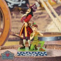 Enesco Jim Shore Disney Traditions Quotidien Peter Pan et Hook Bien contre Mal
