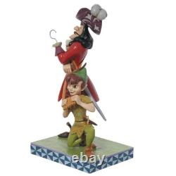 Enesco Jim Shore Disney Traditions Quotidien Peter Pan et Hook Bien contre Mal