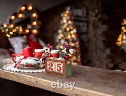 Enesco Jim Shore Traditions Disney Mickey & Minnie Bloc de Compte à Rebours Figurine