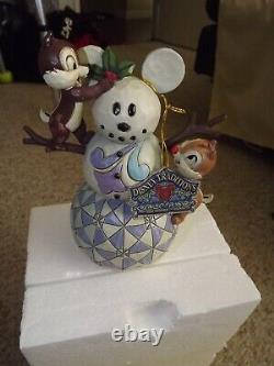 Enesco Jim Shore Woodland Winter Wonderland Chip Dale Disney Traditions In Box