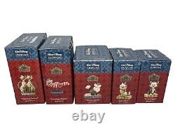 Ensemble de 5 Figurines Felines Jim Shore Disney Traditions Enesco & Présentoir de Chats RARE