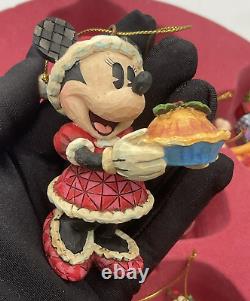 Ensemble de 5 ornements Jim Shore Mickey Holiday Disney Traditions avec Goofy, Donald et Pluto