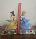 Ensemble De Serre-livres Nwt Jim Shore Disney Traditions Princesse Cendrillon Et Belle