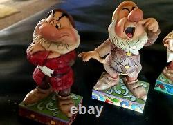 Euc Disney Traditions Enesco Jim Shore Objets De Collection Seven Dwarfs All 7 Withboxes