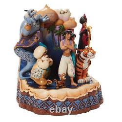Figurine 'Carved by Heart' des personnages d'Aladdin de Disney Traditions par Jim Shore, 7 pouces