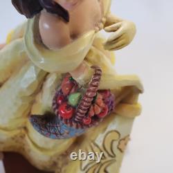Figurine Disney Jim Shore Enesco Beauté de l'Automne #4026079 Belle 7.5 Corne d'abondance