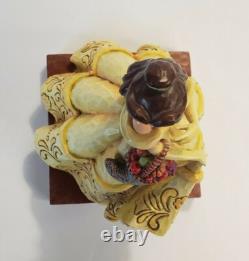 Figurine Disney Jim Shore Enesco Beauté de l'Automne #4026079 Belle 7.5 Corne d'abondance