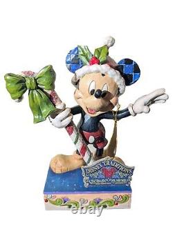 Figurine Disney Traditions 2016 Salutations Douces signée Mickey Jim Shore