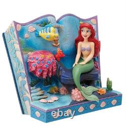 Figurine Disney Traditions Ariel Le Petit Sirène Livre d'Histoire Jim Shore Enesco