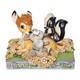 Figurine Disney Traditions Par Jim Shore Bambi Et Ses Amis Dans Les Fleurs, 10 Cm