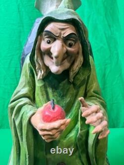 Figurine JIM SHORE REINE MALÉFIQUE & VIEILLE HAG WICKED Disney Traditions LE Boîte & Étiquettes