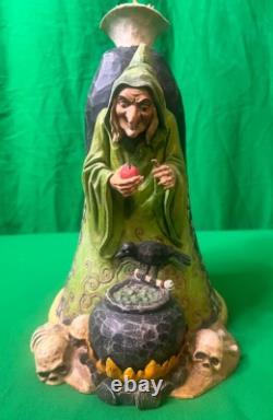 Figurine JIM SHORE REINE MALÉFIQUE & VIEILLE HAG WICKED Disney Traditions LE Boîte & Étiquettes