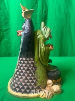 Figurine JIM SHORE REINE MALÉFIQUE & VIEILLE HAG WICKED Disney Traditions LE Boîte & Étiquettes