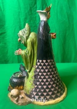 Figurine JIM SHORE REINE MALÉFIQUE & VIEILLE HAG WICKED Disney Traditions LE Boîte & Étiquettes
