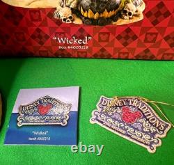 Figurine JIM SHORE REINE MALÉFIQUE & VIEILLE HAG WICKED Disney Traditions LE Boîte & Étiquettes