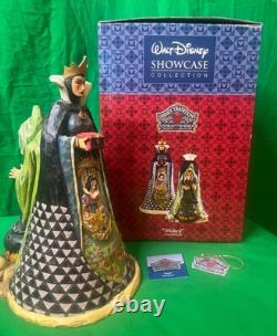 Figurine JIM SHORE REINE MALÉFIQUE & VIEILLE HAG WICKED Disney Traditions LE Boîte & Étiquettes