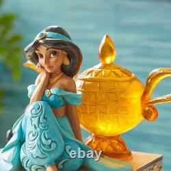 Figurine Jim Shore Disney Traditions Aladdin Jasmine avec lampe du Génie, 5,25 po