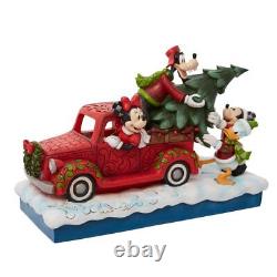 Figurine Jim Shore Disney Traditions Camion Rouge avec Mickey et ses Amis 6010868