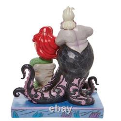 Figurine Jim Shore Disney Traditions La Petite Sirène Ariel et Ursula, 9,5 cm