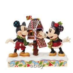 Figurine Jim Shore Disney Traditions Mickey et Minnie Mouse Lettres au Père Noël