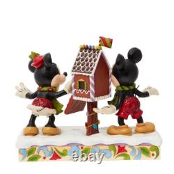 Figurine Jim Shore Disney Traditions Mickey et Minnie Mouse Lettres au Père Noël