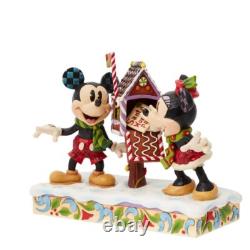 Figurine Jim Shore Disney Traditions Mickey et Minnie Mouse Lettres au Père Noël