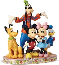 Figurine Jim Shore Disney Traditions Toute la bande est là, 10,83, NIB NEUF
