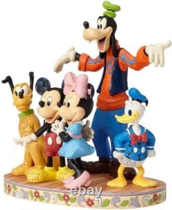 Figurine Jim Shore Disney Traditions Toute la bande est là, 10,83, NIB NEUF