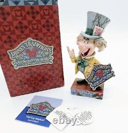 Figurine Jim Shore Disney du Chapelier Fou d'Alice au Pays des Merveilles - Chaos Capricieux dans la Boîte