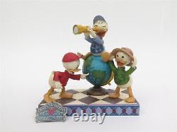 Figurine Jim Shore Traditions Disney Naviguer avec les neveux 6001286 Huey Dewey Louie