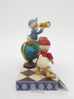 Figurine Jim Shore Traditions Disney Naviguer avec les neveux 6001286 Huey Dewey Louie