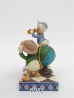 Figurine Jim Shore Traditions Disney Naviguer avec les neveux 6001286 Huey Dewey Louie