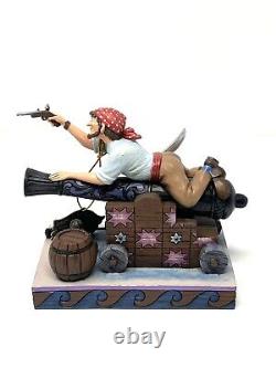 Figurine Jim Shore Traditions Disney : Pirate sur Canon - Pirates des Caraïbes