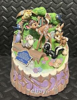 Figurine Jim Shore de Disney Bambi et ses amis de la forêt sculptés avec le cœur - Thumper - neuf dans sa boîte (NIB)