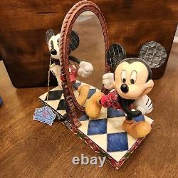 Figurine Mickey Mouse Tradition Disney 80 Ans de Rires Jim Shore Enesco Miroir