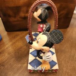 Figurine Mickey Mouse Tradition Disney 80 Ans de Rires Jim Shore Enesco Miroir
