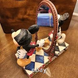 Figurine Mickey Mouse Tradition Disney 80 Ans de Rires Jim Shore Enesco Miroir
