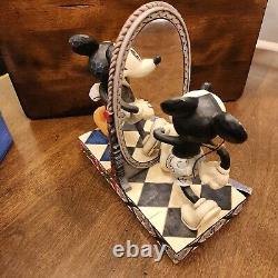 Figurine Mickey Mouse Tradition Disney 80 Ans de Rires Jim Shore Enesco Miroir