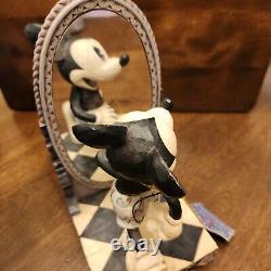 Figurine Mickey Mouse Tradition Disney 80 Ans de Rires Jim Shore Enesco Miroir