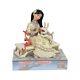Figurine Mulan Assise En Bois Blanc De Disney Traditions Par Jim Shore, 5,5 Pouces