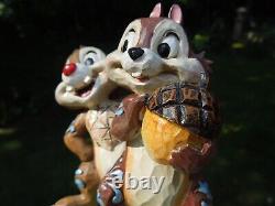 Figurine Nutty Buddies Chip et Dale de Jim Shore Disney Traditions à la retraite 4031475 HTF