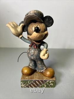 Figurine Rare de l'Ingénieur de Train Mickey Disney Traditions Jim Shore