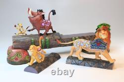 Figurine Simba Timon Pumbaa de Disney Traditions Jim Shore dans sa boîte