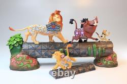 Figurine Simba Timon Pumbaa de Disney Traditions Jim Shore dans sa boîte
