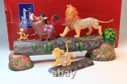 Figurine Simba Timon Pumbaa de Disney Traditions Jim Shore dans sa boîte