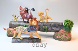 Figurine Simba Timon Pumbaa de Disney Traditions Jim Shore dans sa boîte